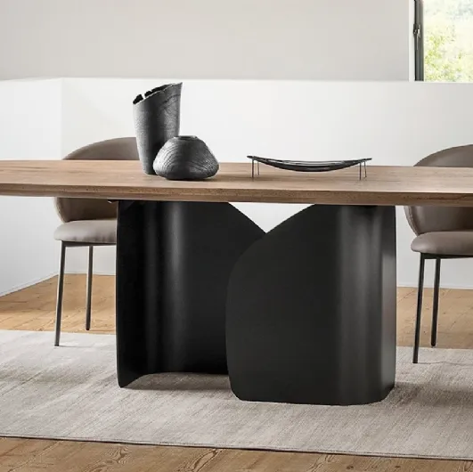 Wooden Twins table by Calligaris