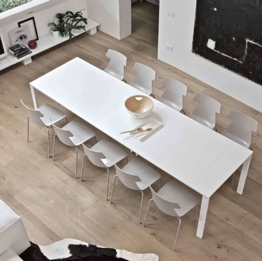 Vega Plus console table with melamine top by Ingenia.