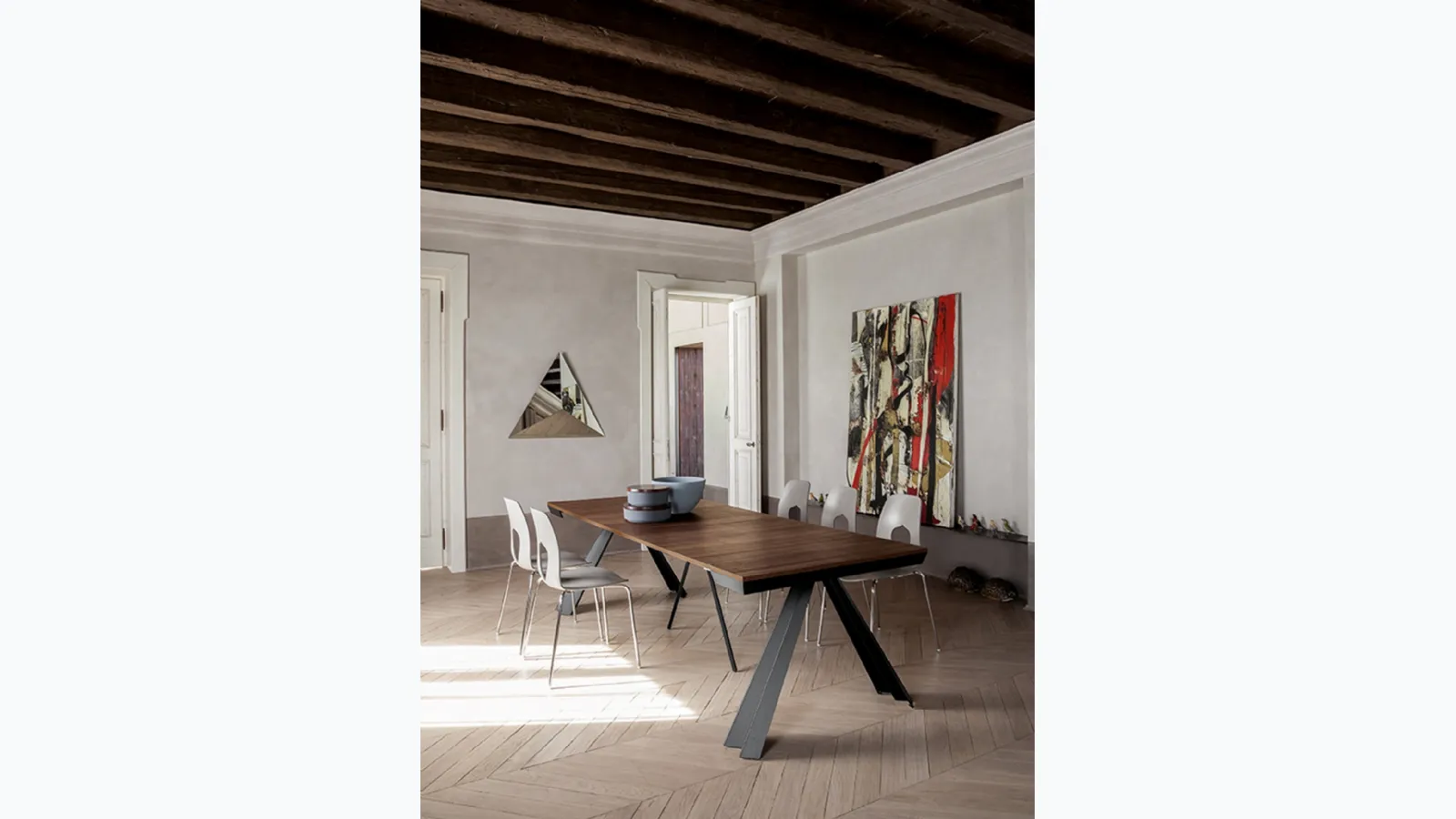 Extendable Fan Console Table by Tonin Casa