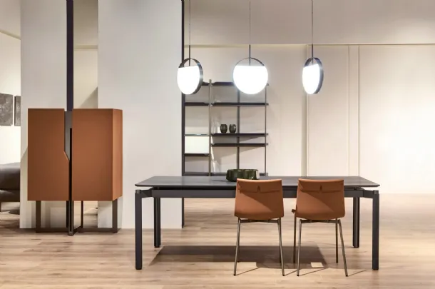 Willow table with wooden top by Cantori