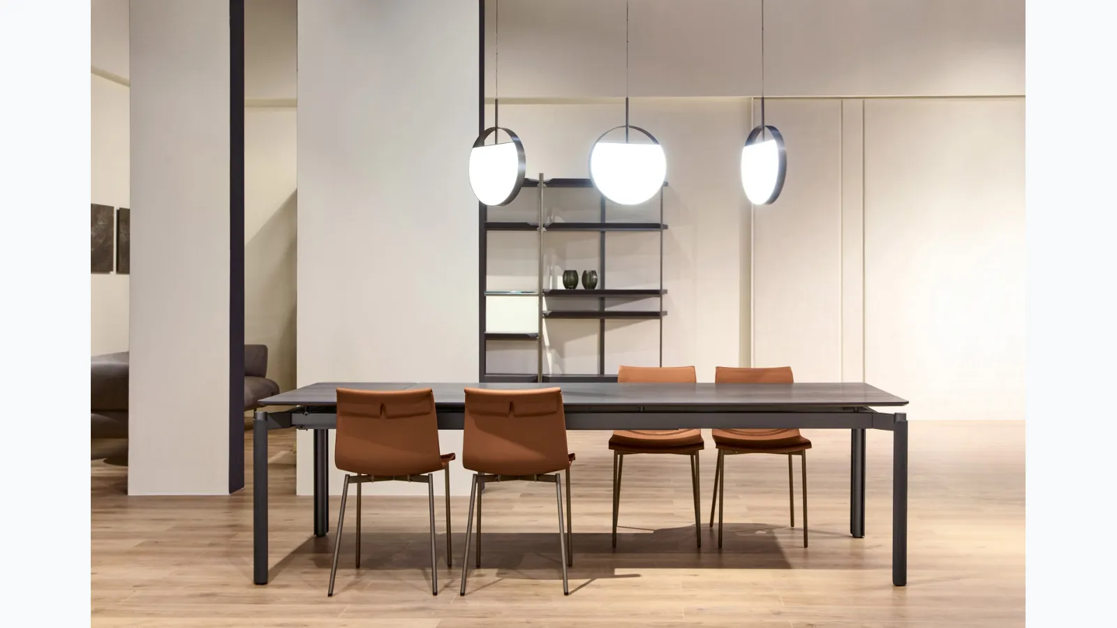 Willow table with wooden top by Cantori.