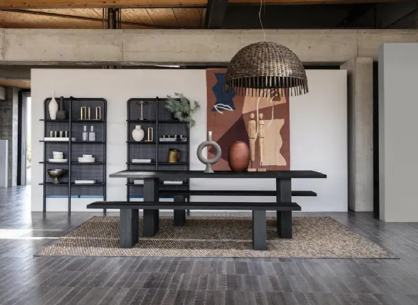 Table Yaku 33 in Gervasoni veneered MDF.