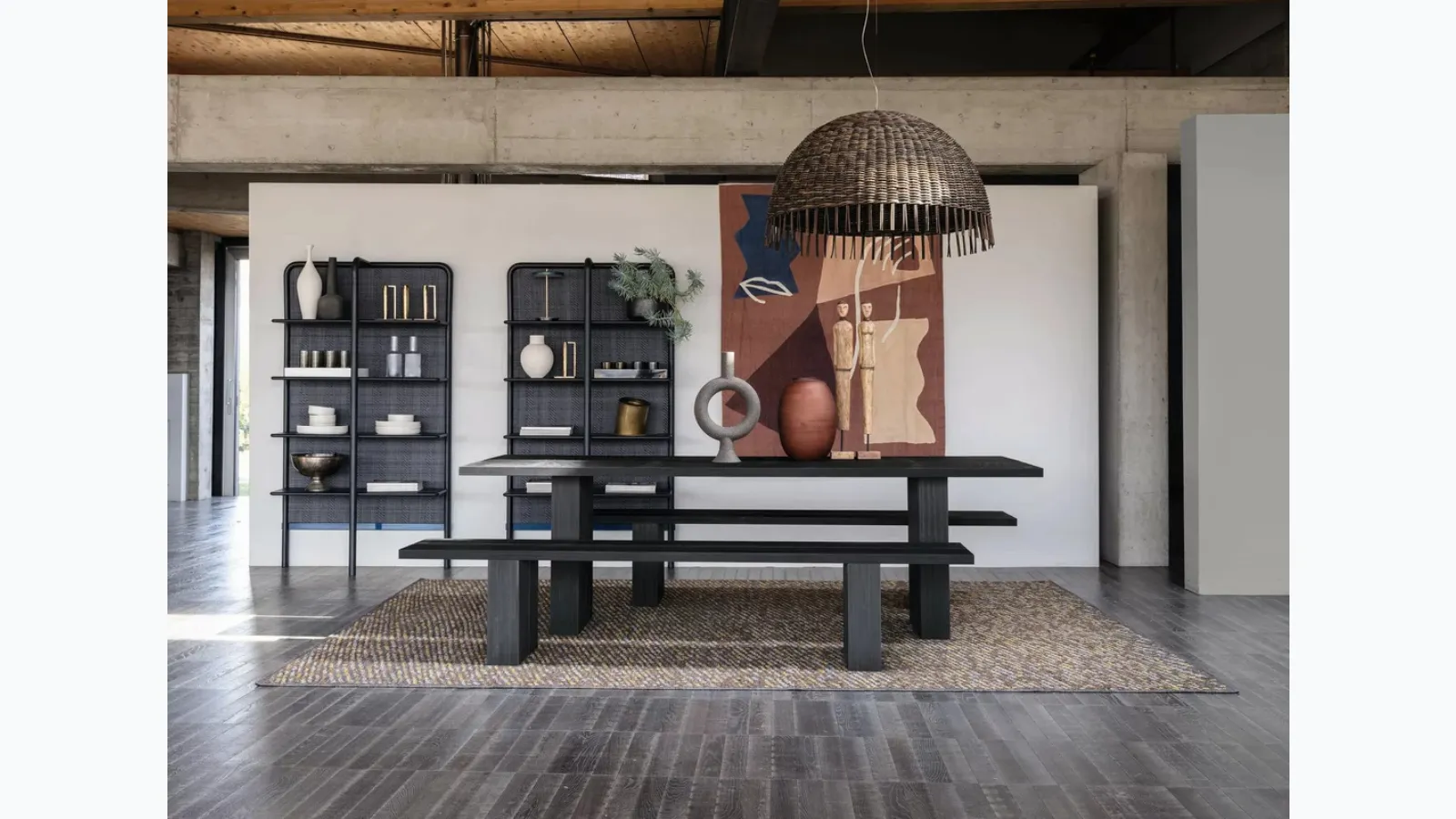 Table Yaku 33 in Gervasoni veneered MDF.