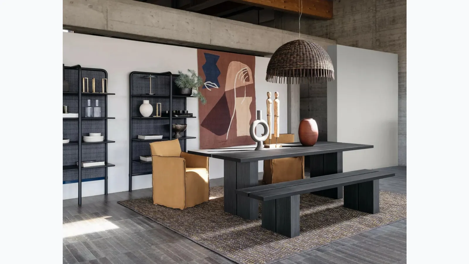 Table Yaku 33 in MDF veneered by Gervasoni