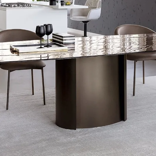 Glass table Yoroi by Calligaris