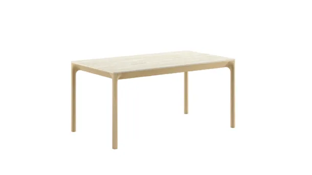 Extendable Zeno Caranto table with ceramic top and wooden base by Veneta Cucine.