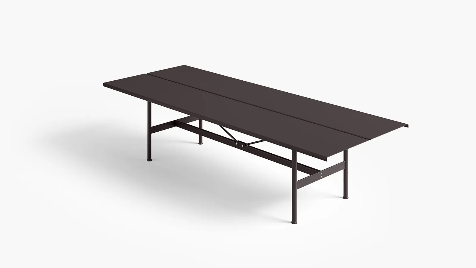 Zinco lacquered metal table by Desalto.