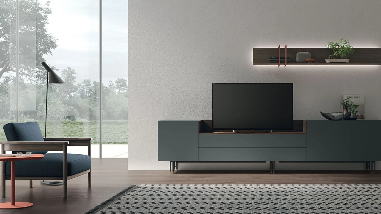 Mobile TV stand Atlas Unit AT 140 by Tomasella