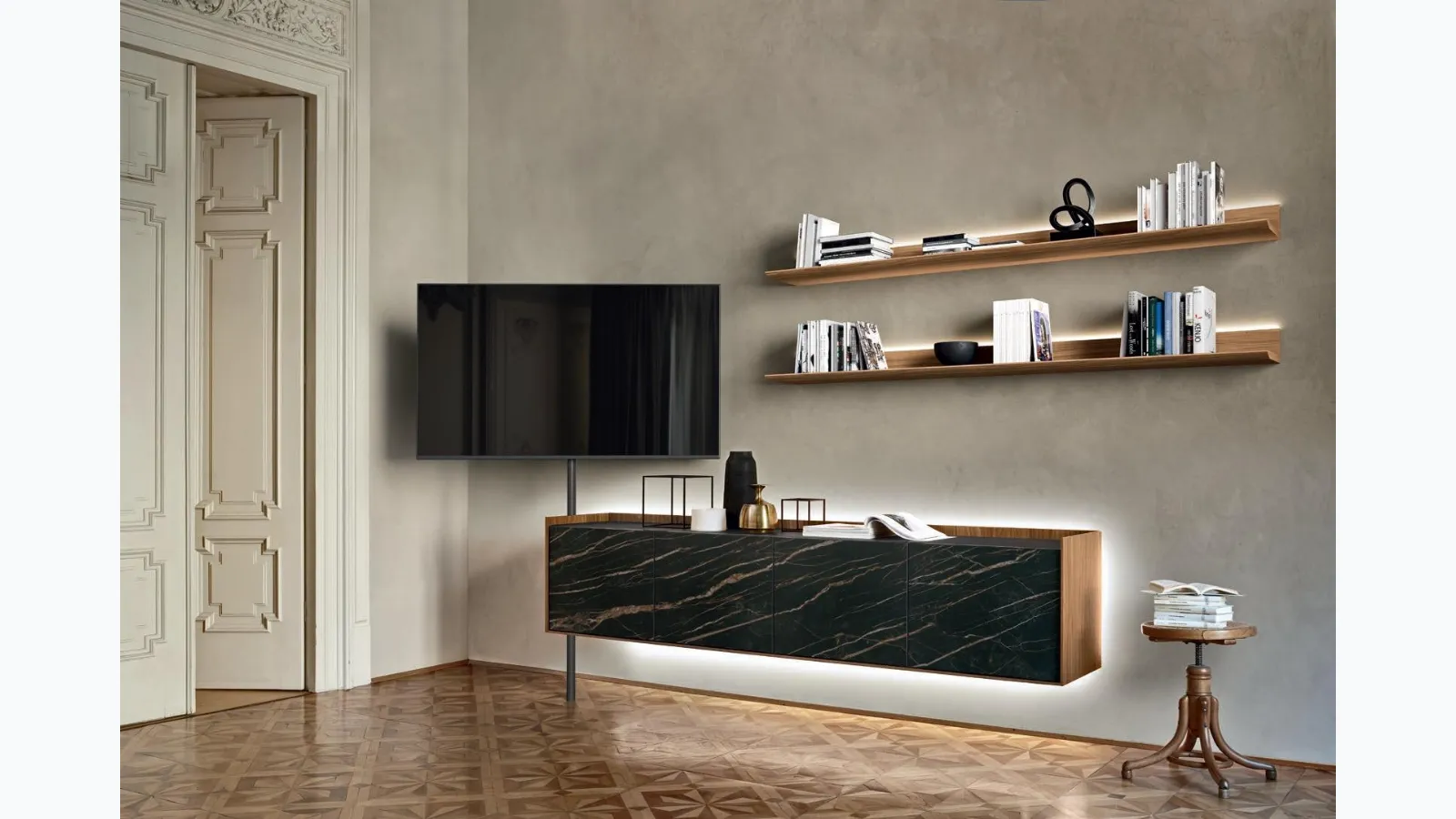 Cabaret Ceramic TV Stand by Sangiacomo