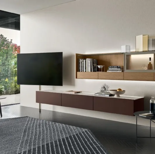 Cabaret Glass TV stand by Sangiacomo