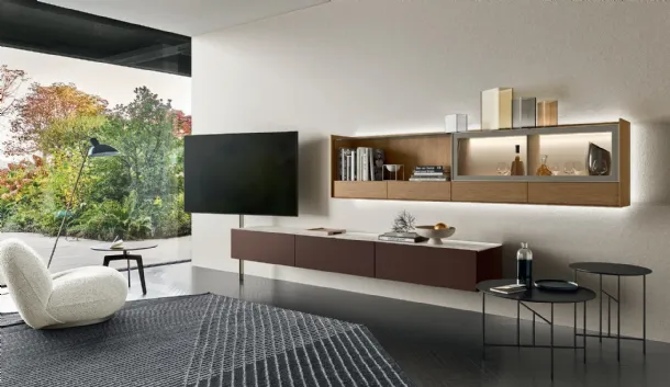 Cabaret Glass TV stand by Sangiacomo