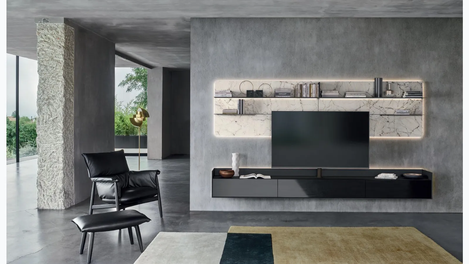 Mobile TV stand Cabaret One by Sangiacomo