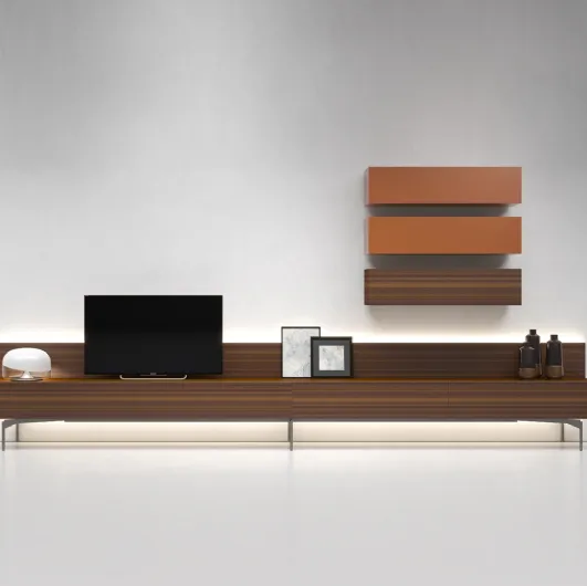 Mobile TV stand I-ModulART C by Presotto