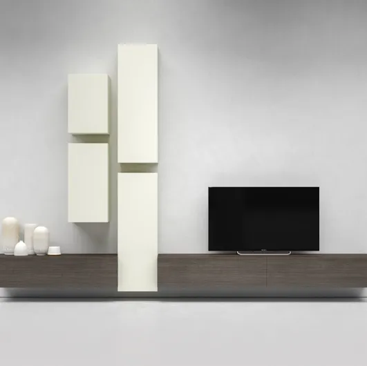 Mobile TV stand I-ModulART D by Presotto