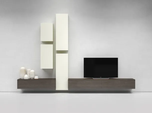 Mobile TV stand I-ModulART D by Presotto