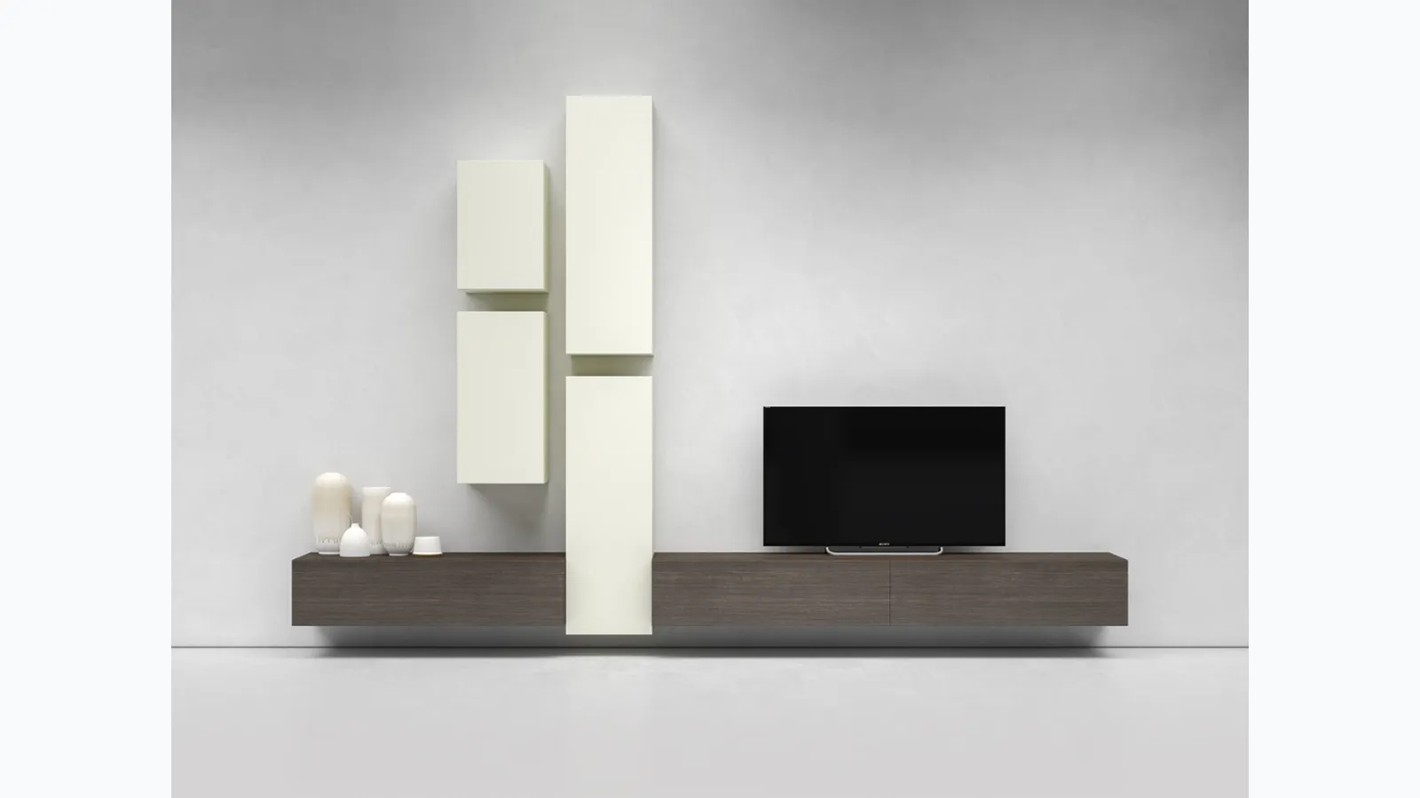 Mobile TV stand I-ModulART D by Presotto