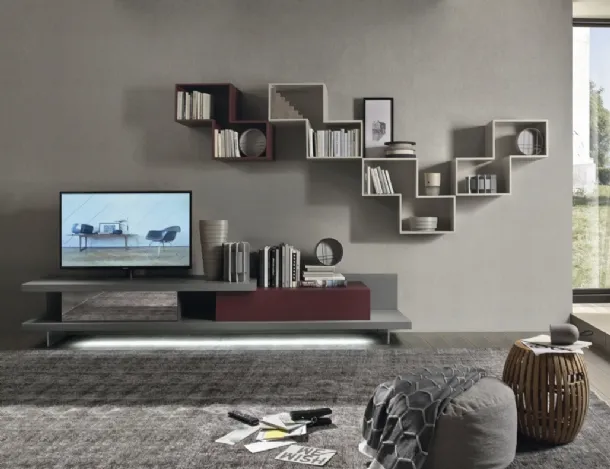 Mobile TV Stand Lightning L6C38 by Sangiacomo