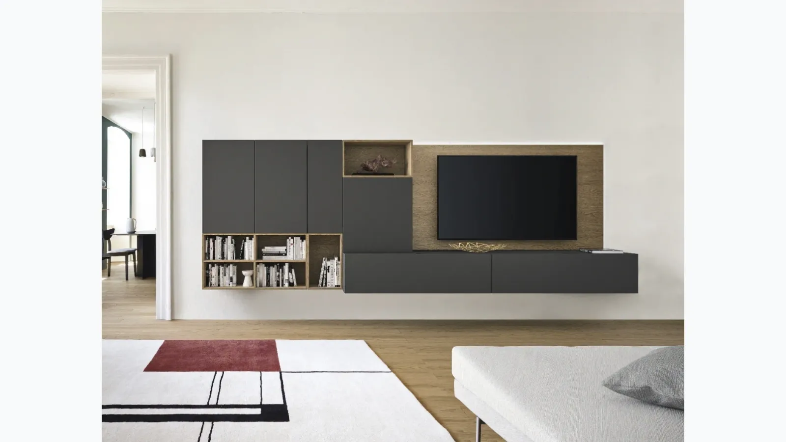 Mobile TV with TV panel by Sangiacomo