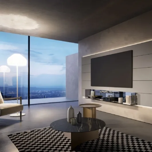 TV Boiserie by Sangiacomo is a mobile TV stand.