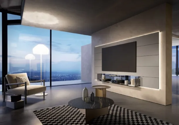 TV Boiserie by Sangiacomo is a mobile TV stand.