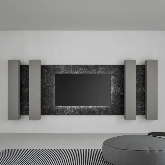 Mobile TV stand Wallover Boiserie by Caccaro