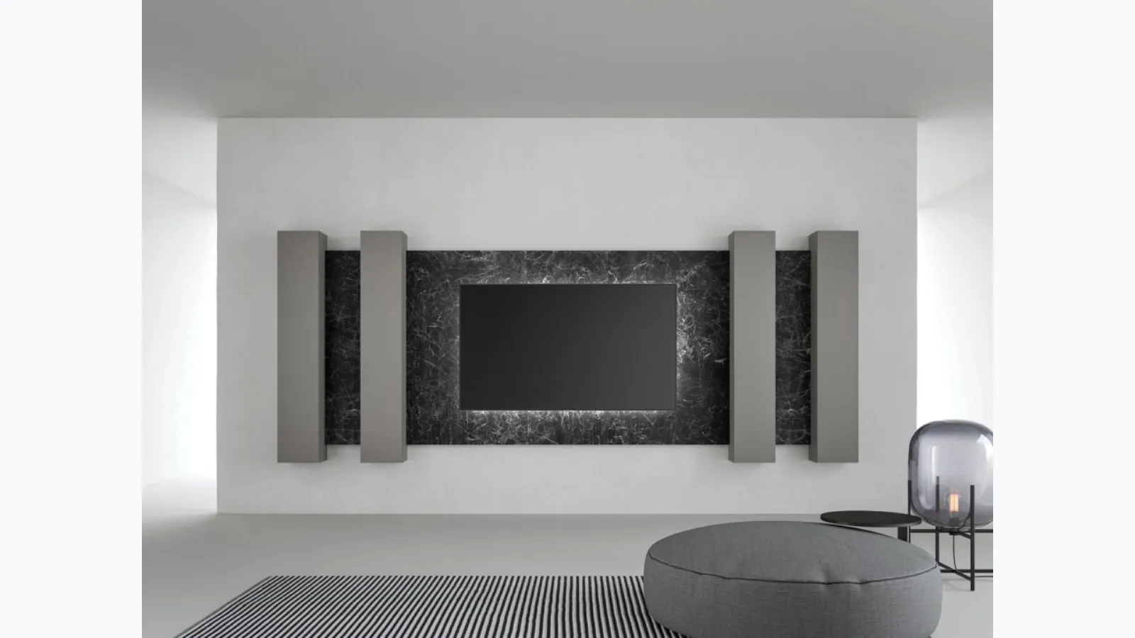Mobile TV stand Wallover Boiserie by Caccaro