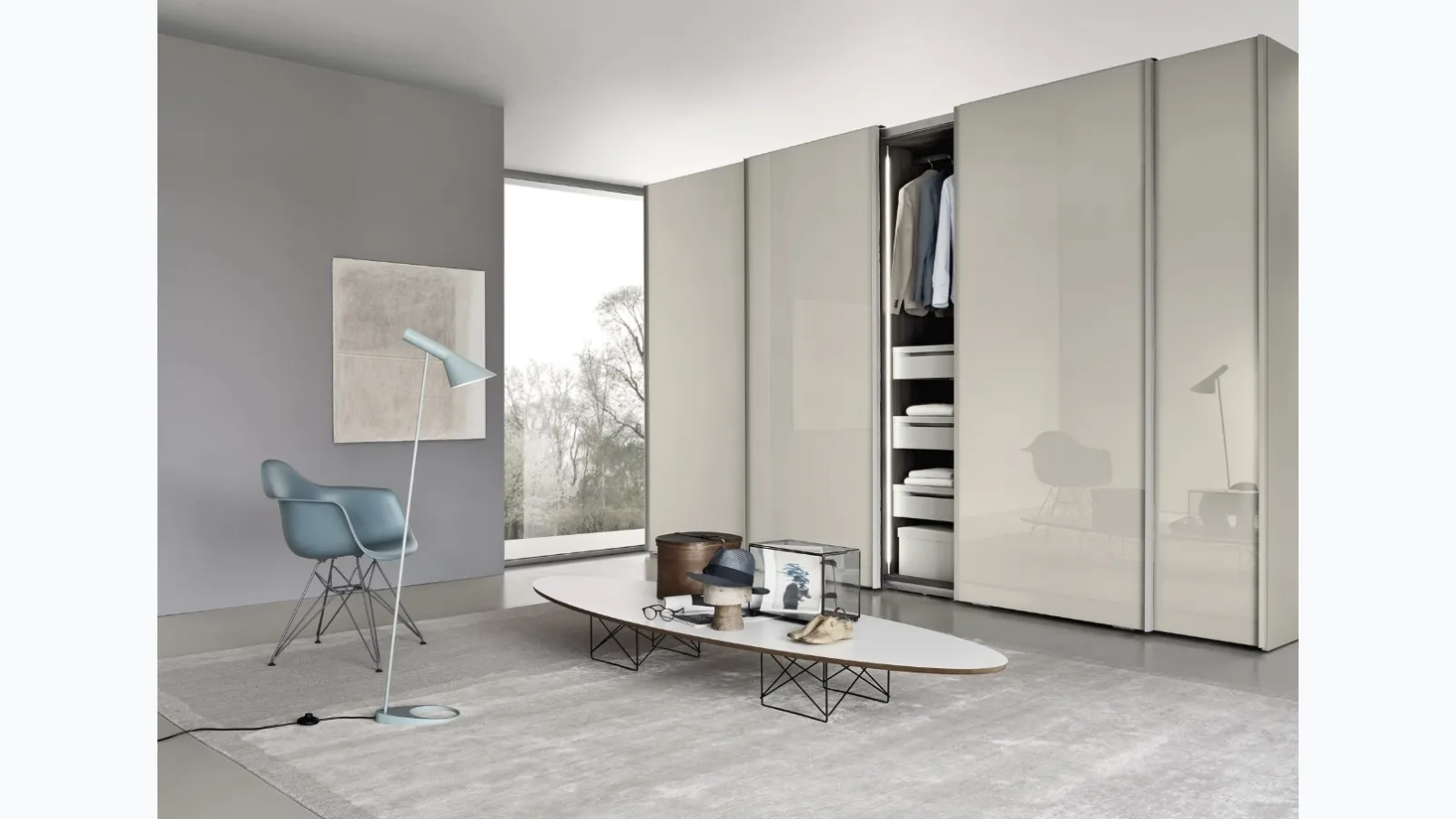 Sangiacomo's Jute Glass Wing Wardrobe