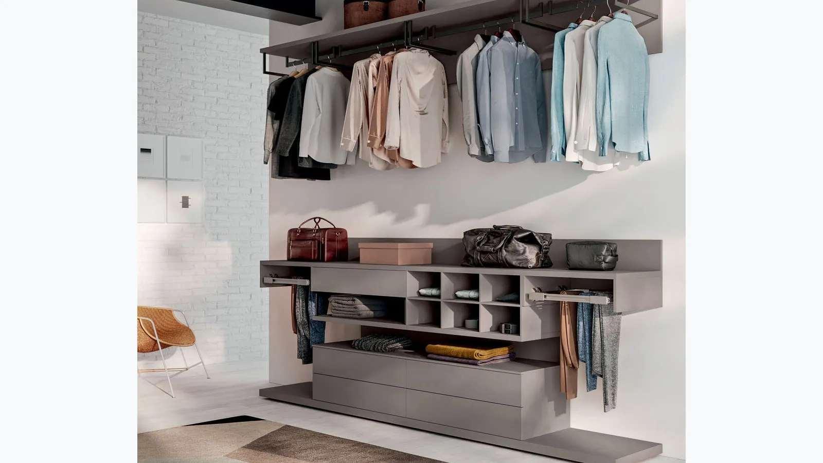 Alea Platinum walk-in closet by Orme