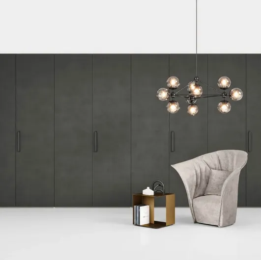 Wardrobe with swinging doors Alfa Argilla by Novamobili.