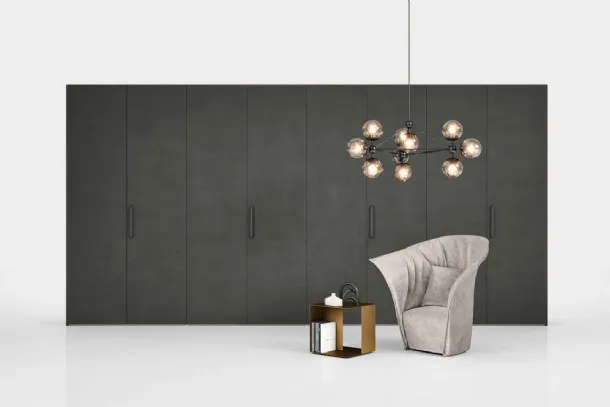 Wardrobe with swinging doors Alfa Argilla by Novamobili.