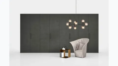 Wardrobe with swinging doors Alfa Argilla by Novamobili.