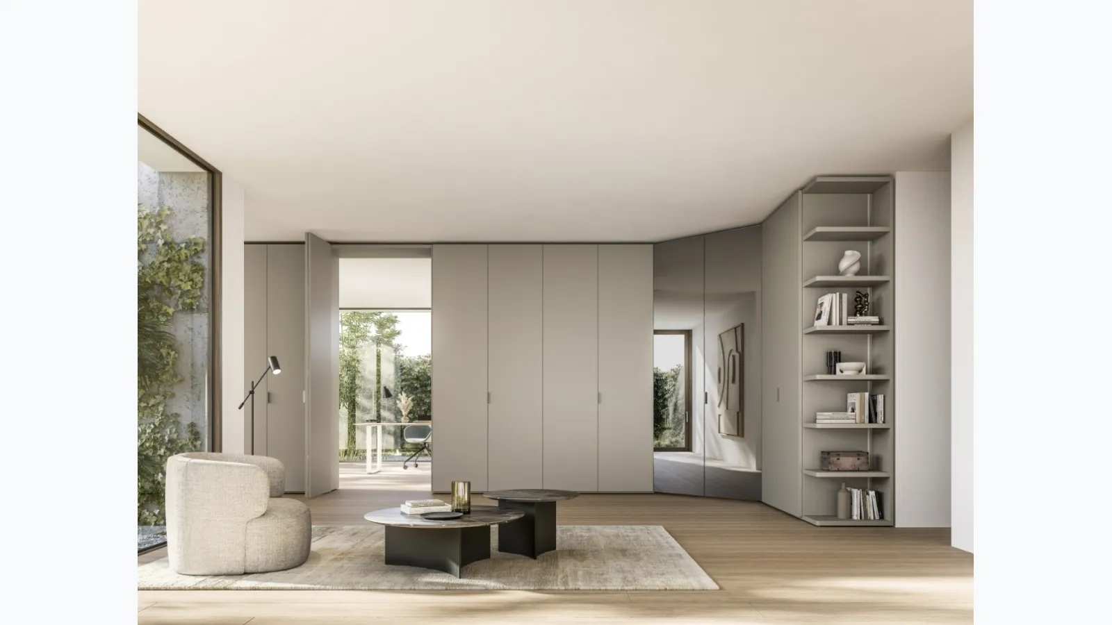 Nexta corner wardrobe by Sangiacomo
