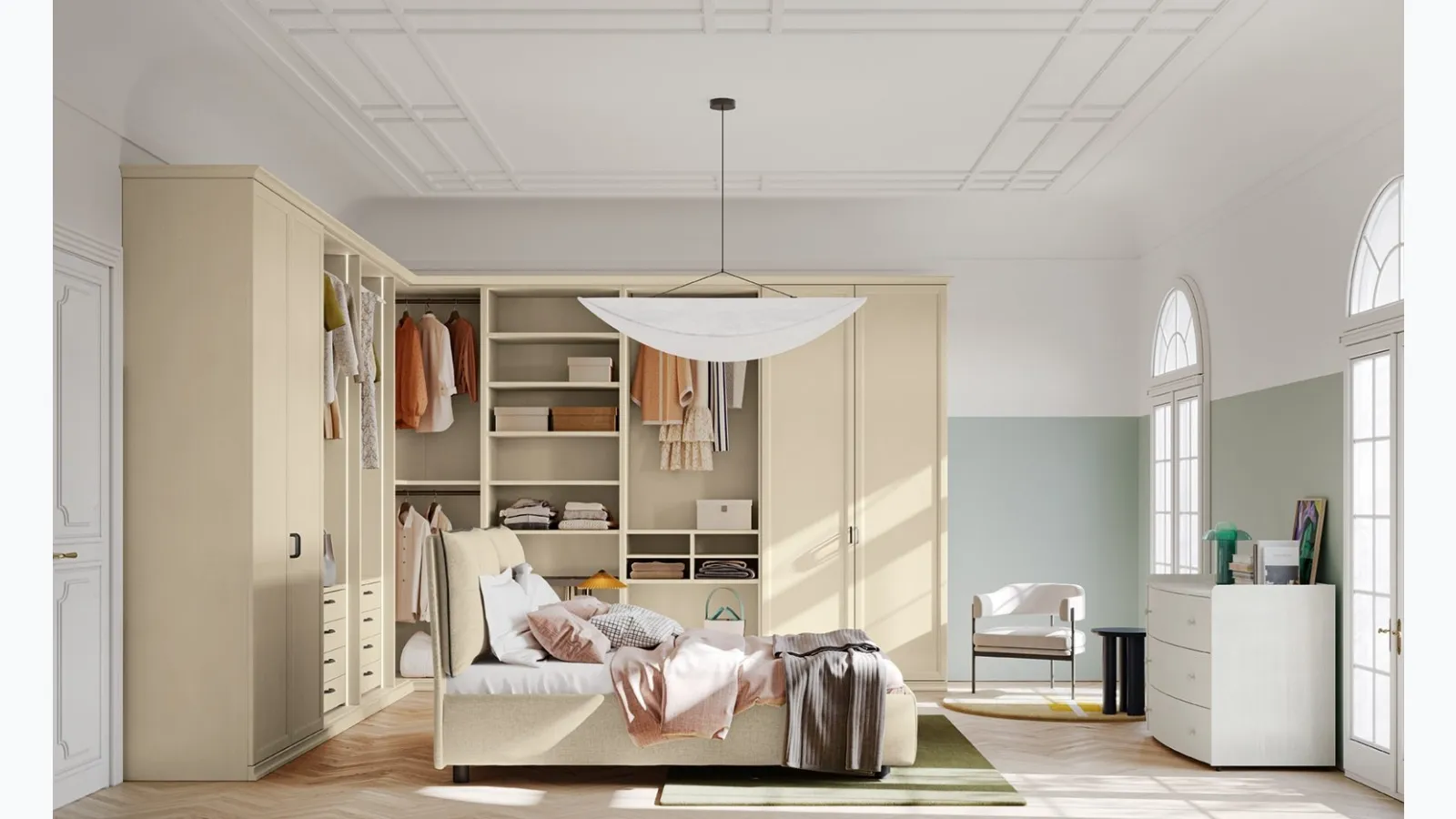 Arcadia wardrobe AM002 by Colombini Casa