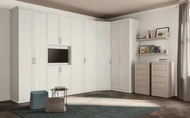 Arcadia AM006 corner wardrobe by Colombini Casa.