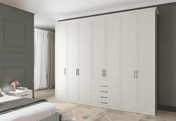 Wardrobe with swinging doors Arcadia AM010 by Colombini Casa