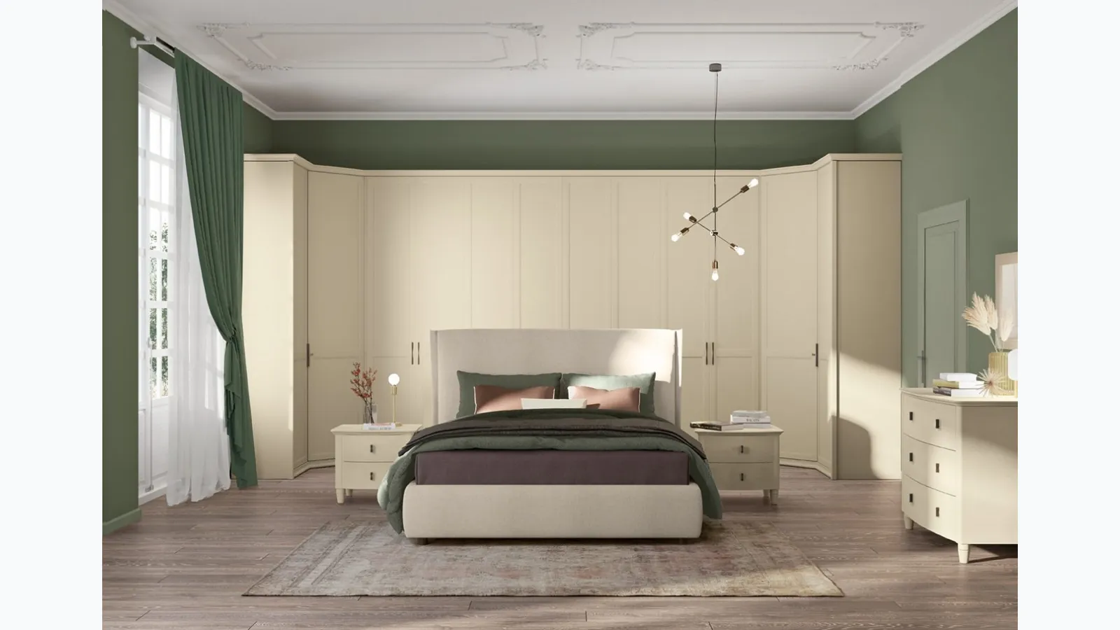 Arcadia AM016 bridge wardrobe by Colombini Casa.