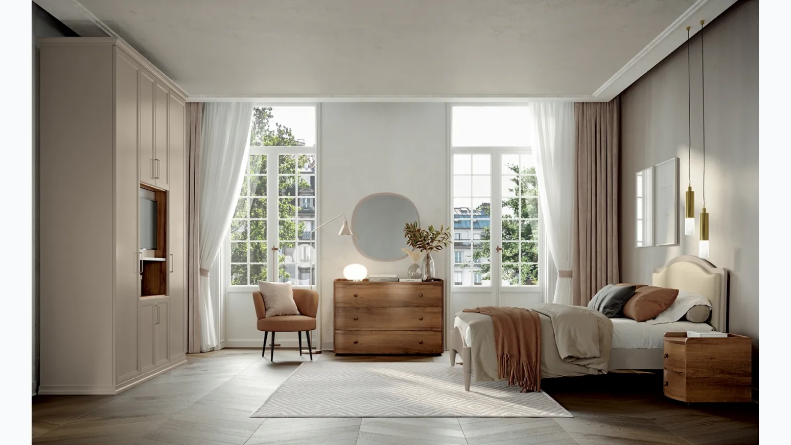 Arcadia AM017 wardrobe by Colombini Casa