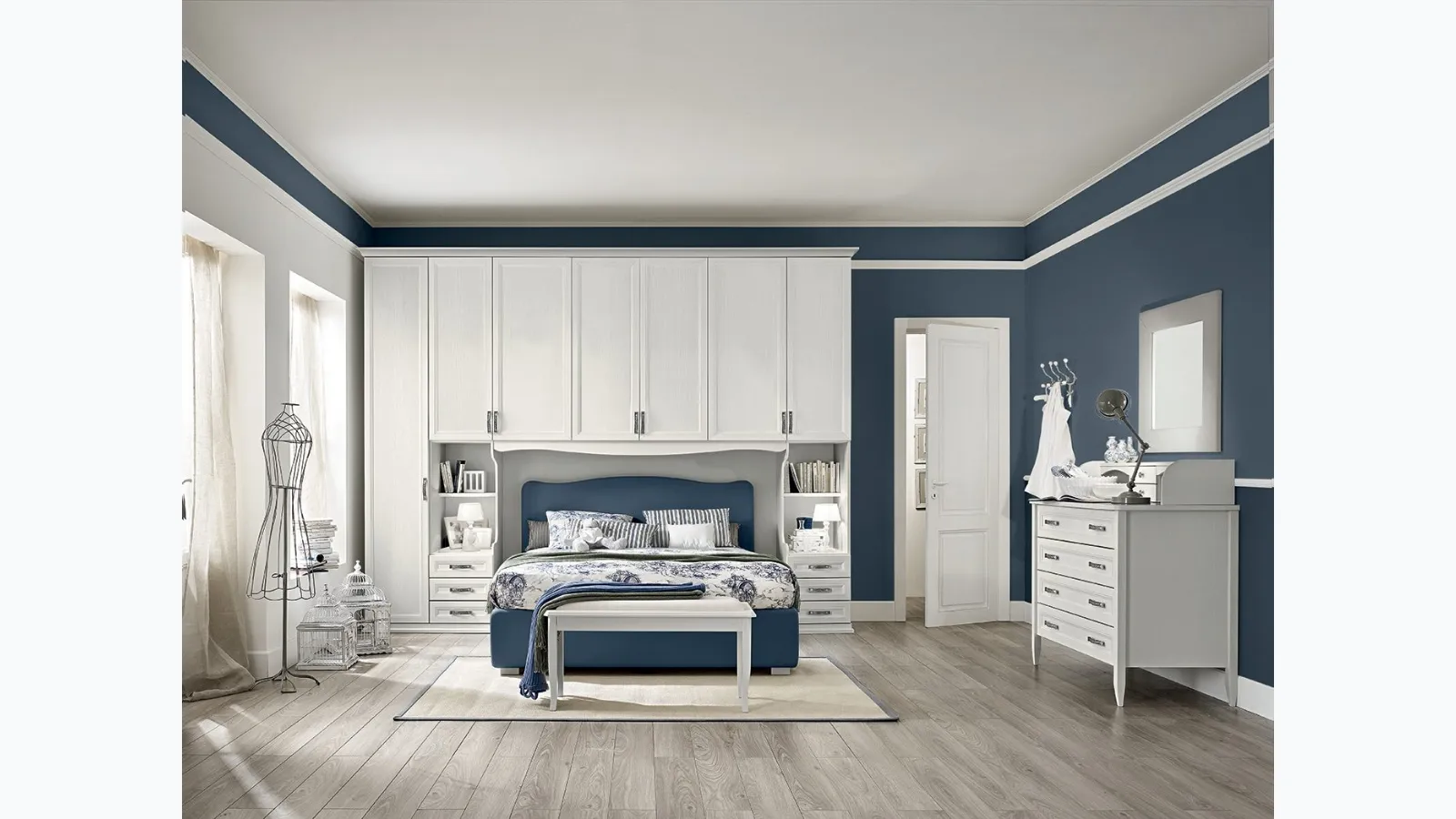 Wardrobe with swinging doors Arcadia AM221 by Colombini Casa