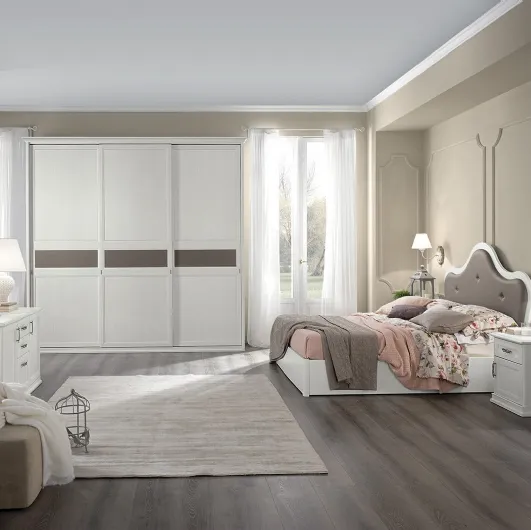Wardrobe with sliding doors Arcadia AM217 in melamine by Colombini Casa.