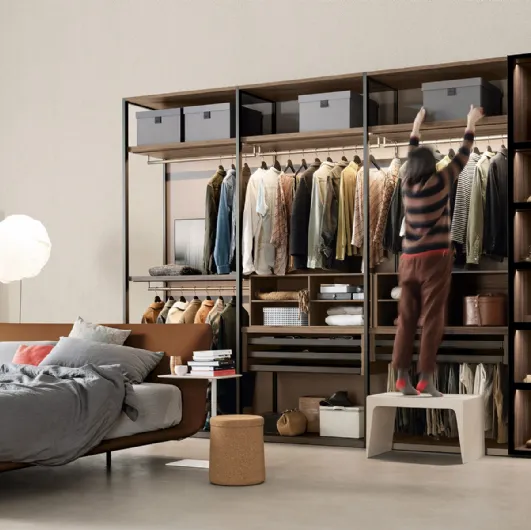 Kristalia's Aria Gola walk-in wardrobe.
