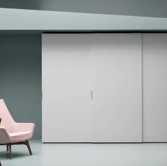 Wardrobe with sliding doors Aria Simple by Kristalia