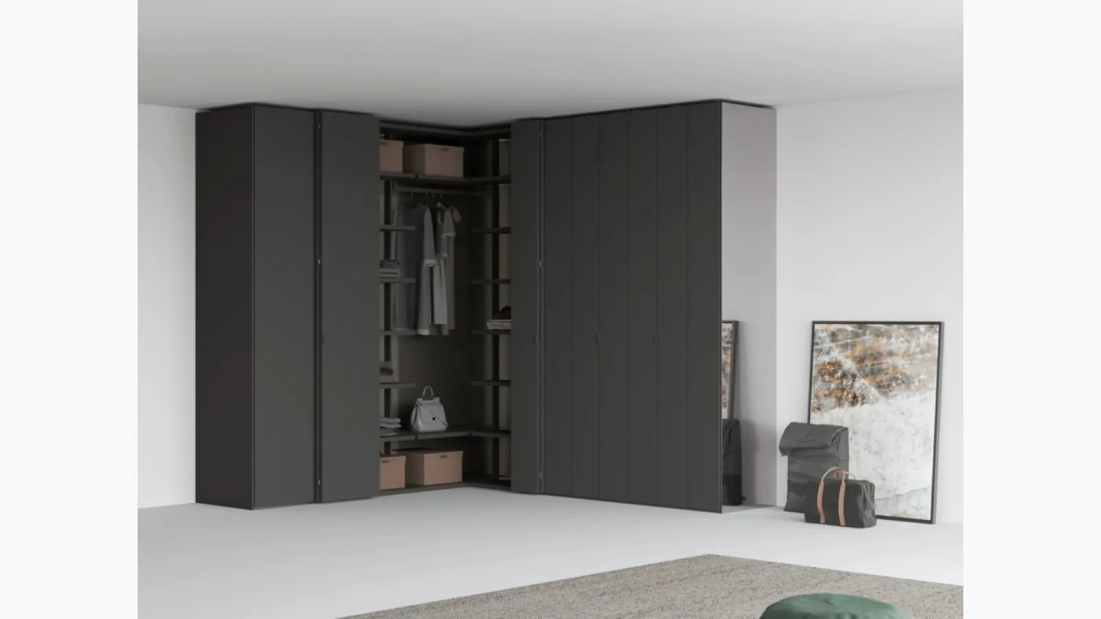 Freedhome corner wardrobe by Caccaro.