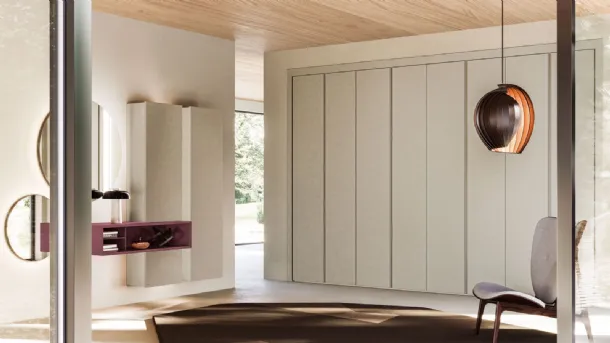 Wardrobe in niche with 