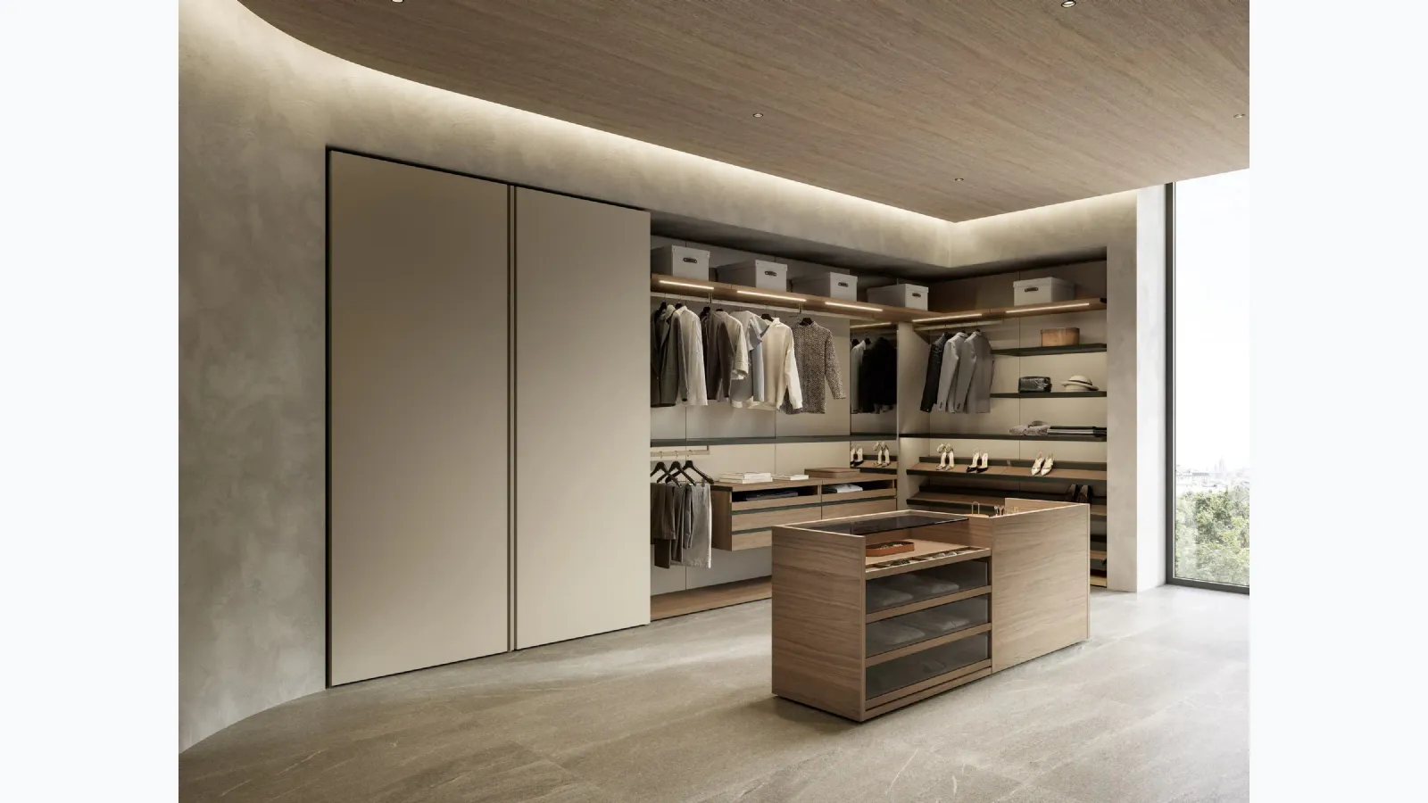 Atollo wardrobe by Sangiacomo