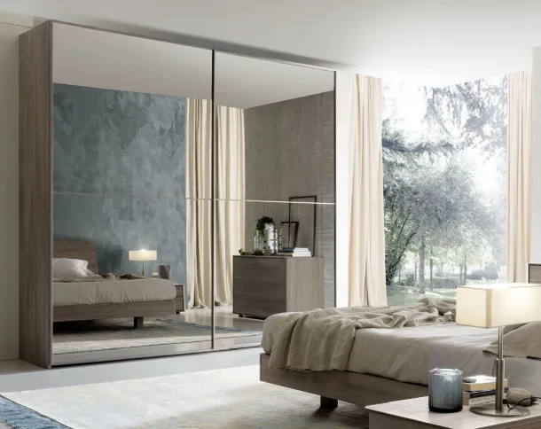 Wardrobe with sliding glass doors Visual Maxi by S75