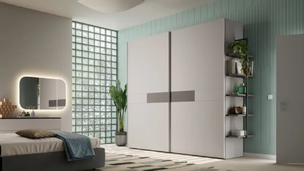 Wardrobe with sliding door Belt 46 by Orme