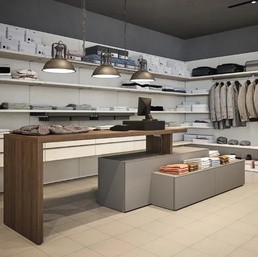Walk-in closet with hanging rail 16B by Cinquanta3