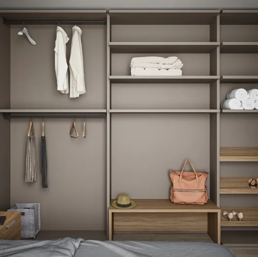 Walk-in wardrobe on shoulder 13B by Cinquanta3