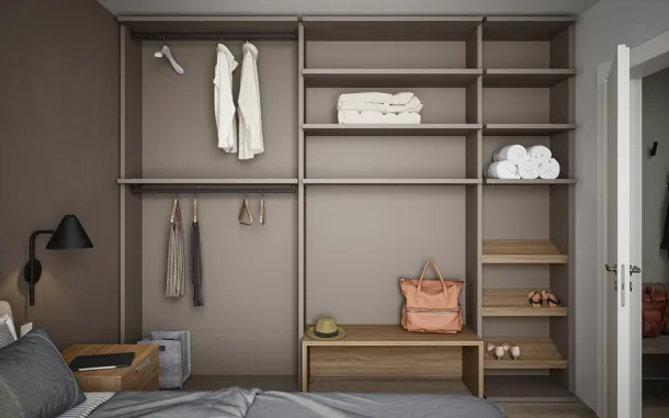 Walk-in wardrobe on shoulder 13B by Cinquanta3