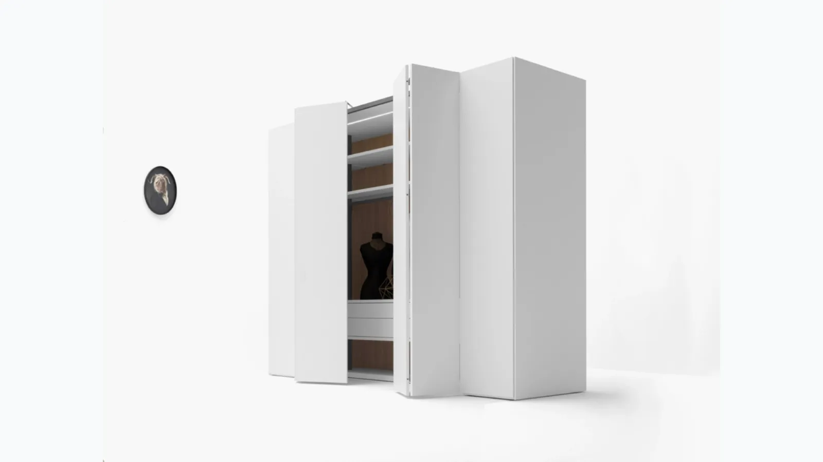 Walk-in wardrobe Changing Room Freedhome by Caccaro